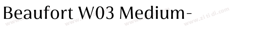 Beaufort W03 Medium字体转换